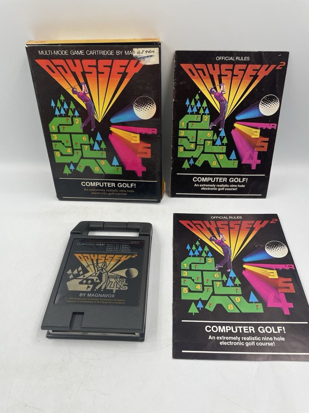 Magnavox Odyssey Computer Golf Game CIB w/ Box Manuals Inserts Vintage